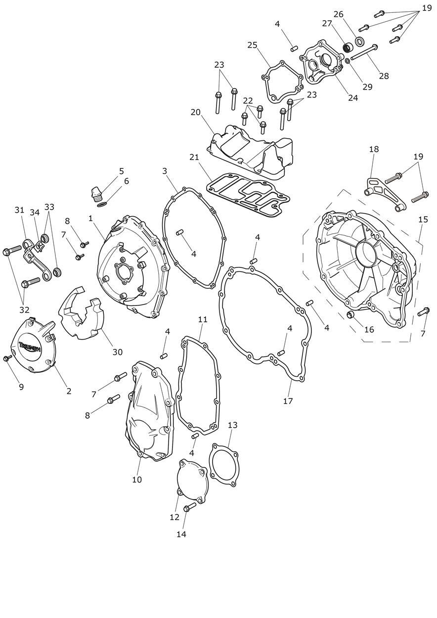 Engine Covers exploded diagram