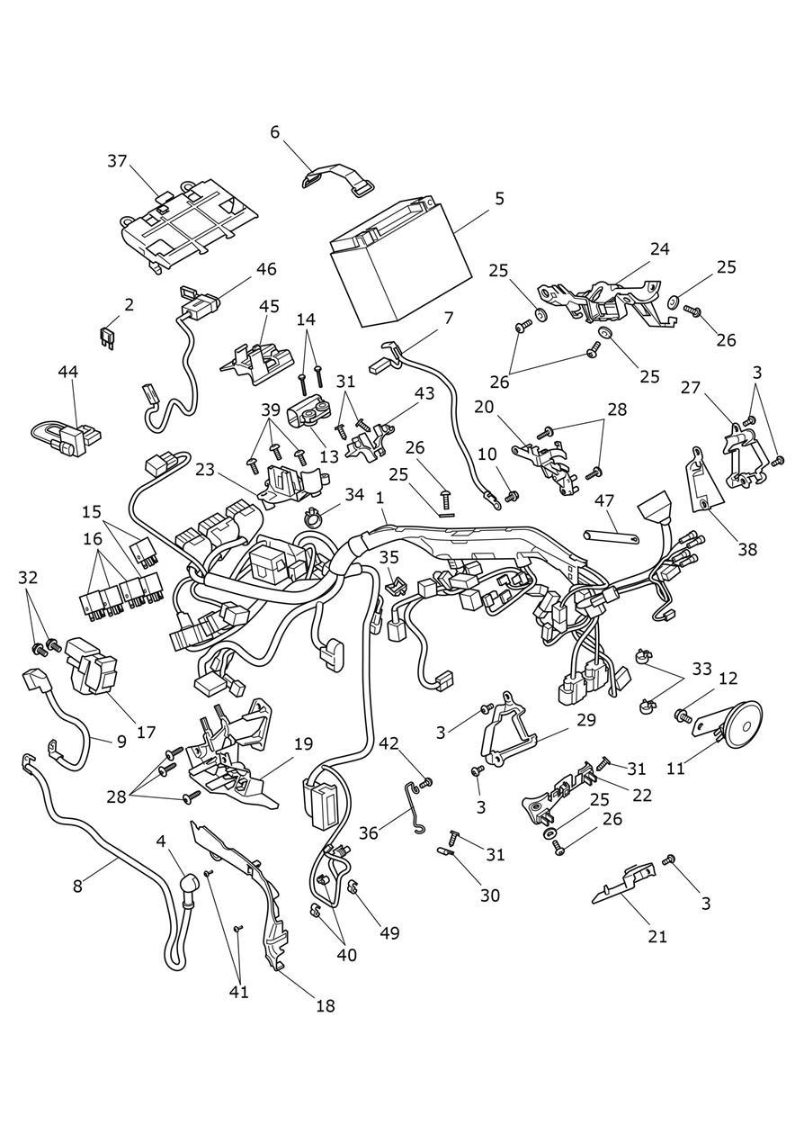 Electrical Equipment exploded diagram