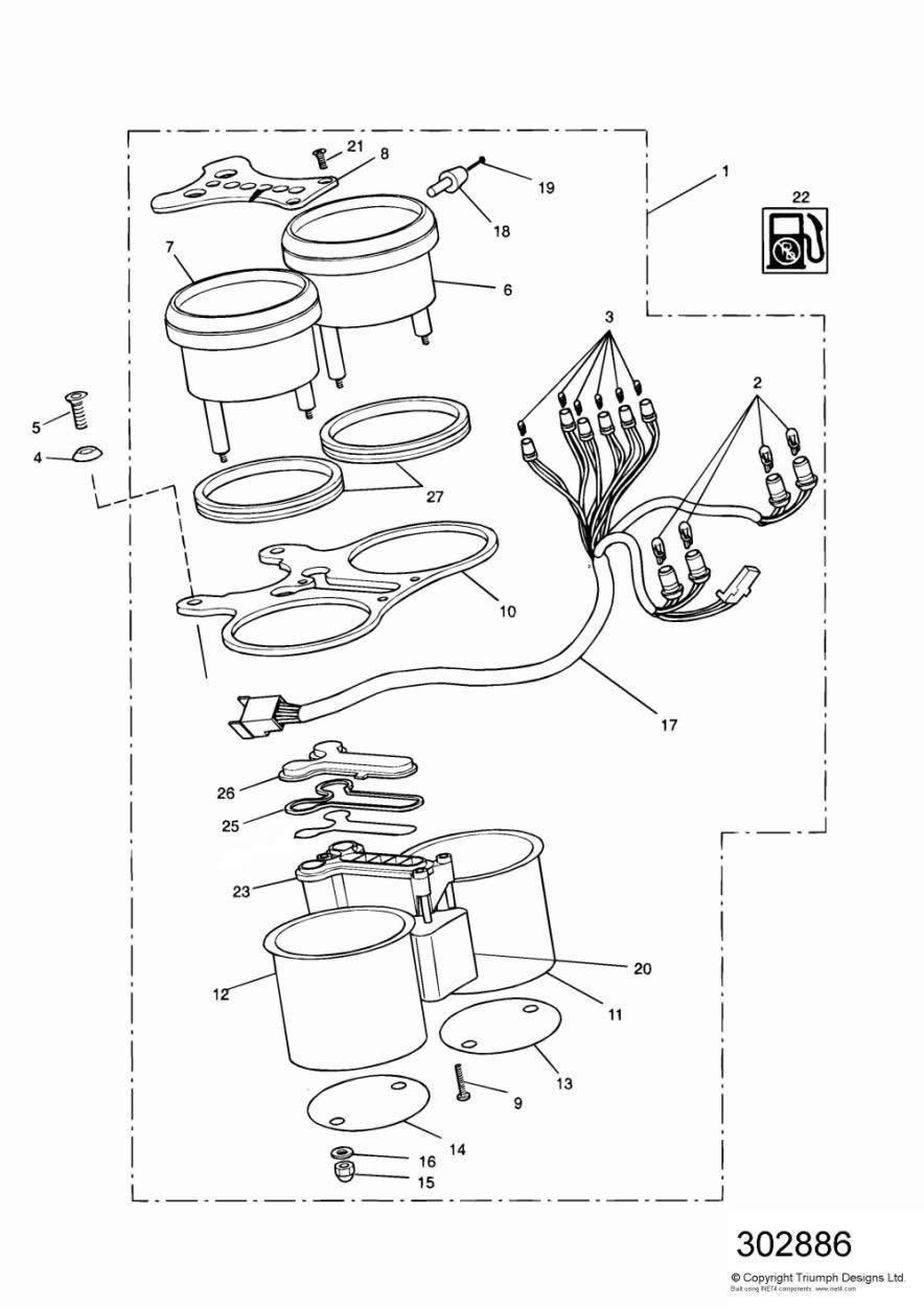 Instruments exploded diagram