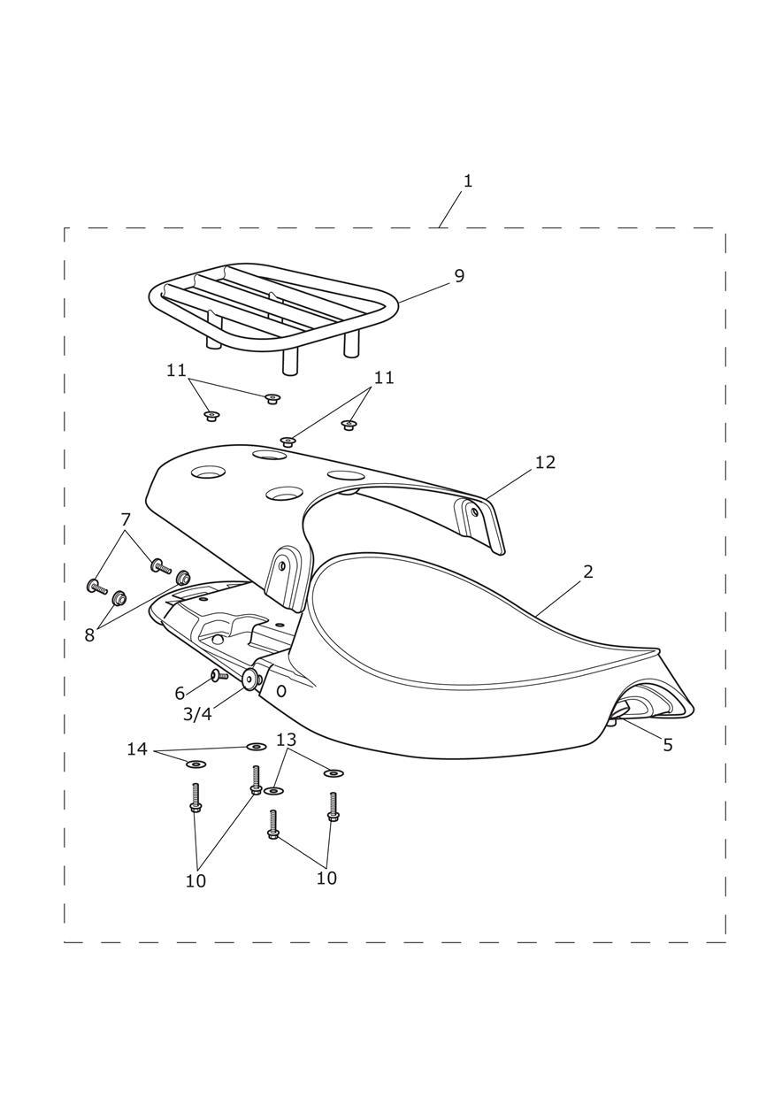 Seat - Steve McQueen Edition Only exploded diagram