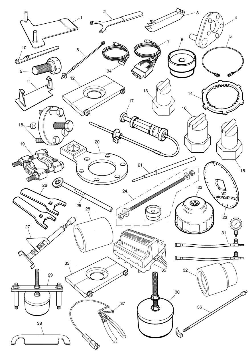 Service Tools exploded diagram