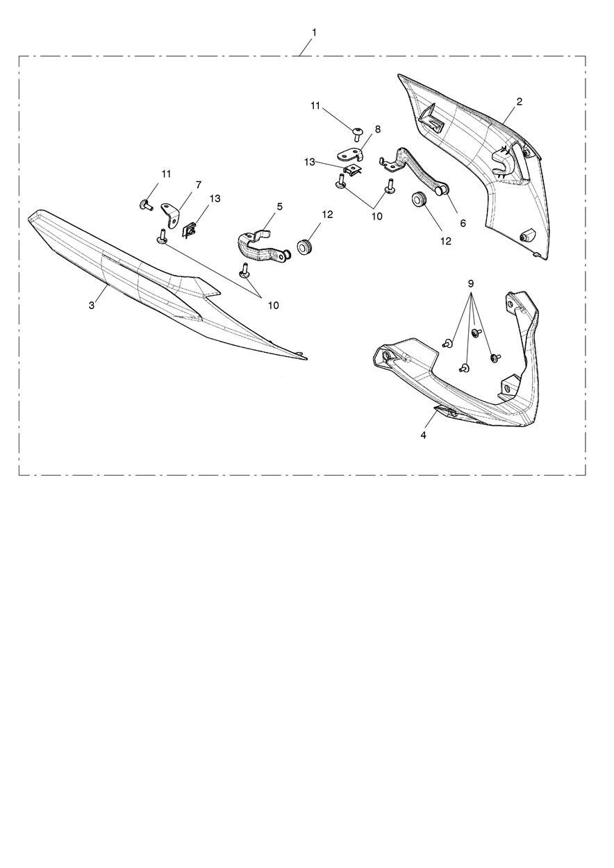 Bellypan Kit exploded diagram