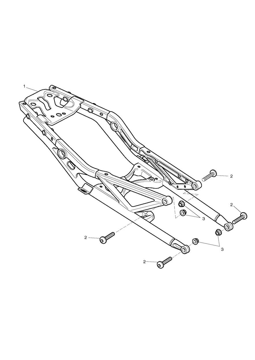 Rear Sub-Frame & Fittings exploded diagram