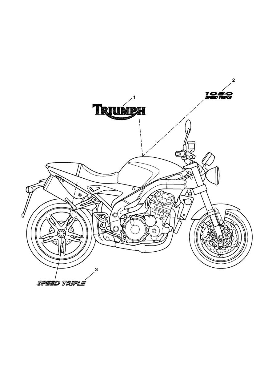 Bodywork Decals exploded diagram