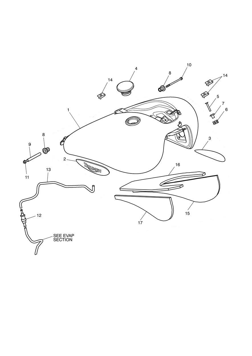 Fuel Tank & Fittings exploded diagram