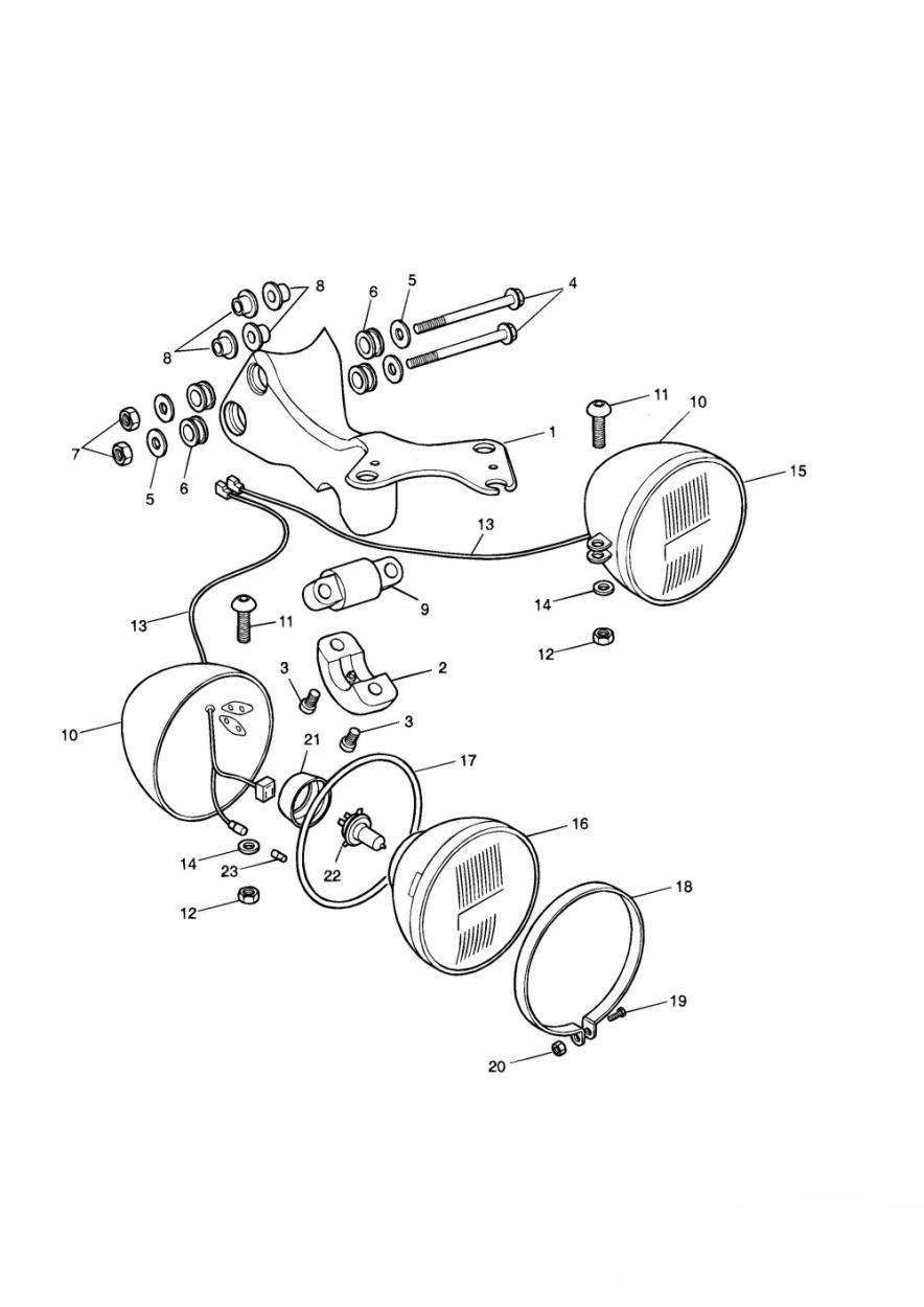 Headlight Assembly exploded diagram