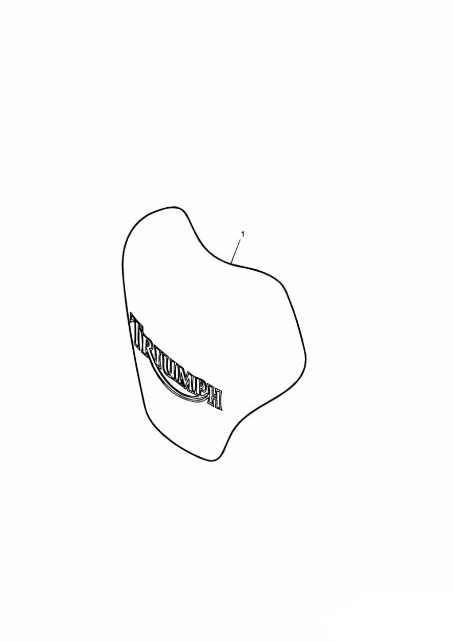Tank Pad, Carbon Fibre exploded diagram