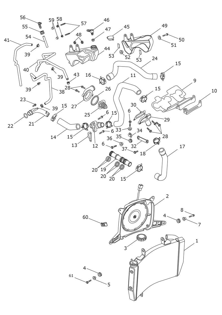 Cooling System exploded diagram