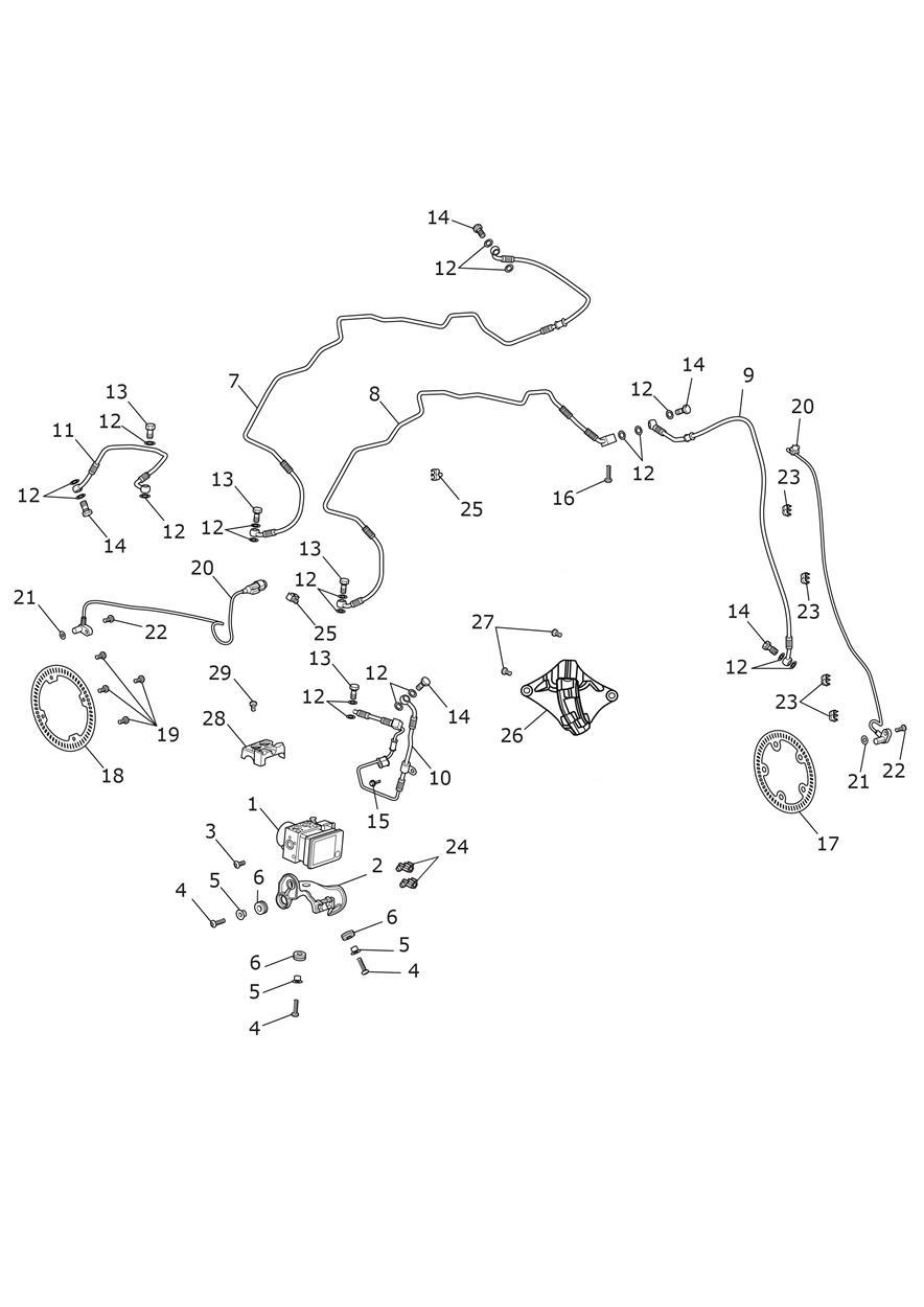ABS System exploded diagram