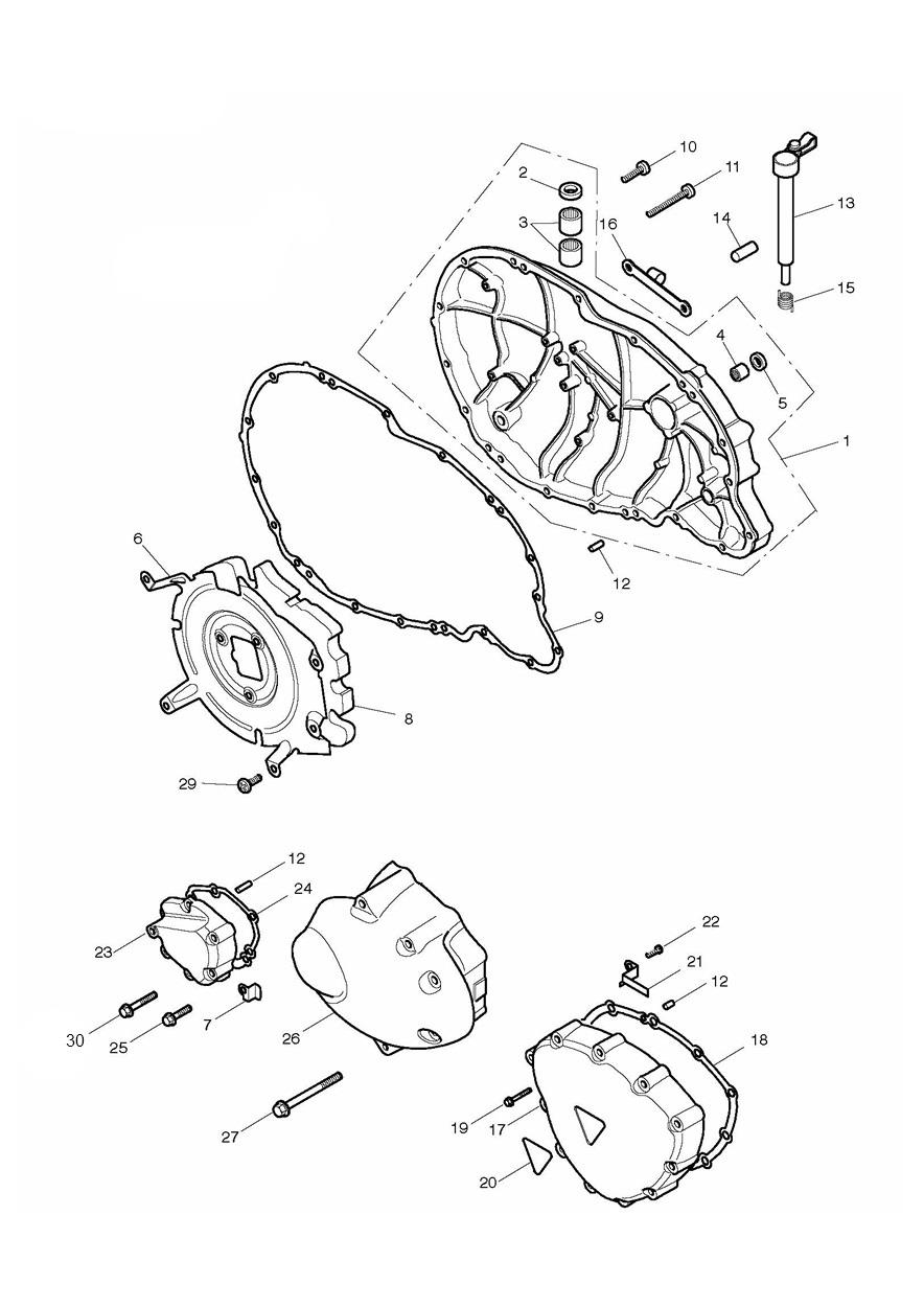 Engine Covers exploded diagram
