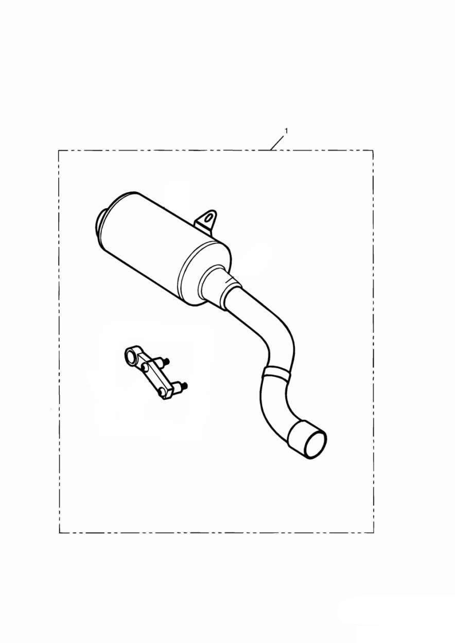 Silencer Kit, Hi-Level, Type 1E exploded diagram