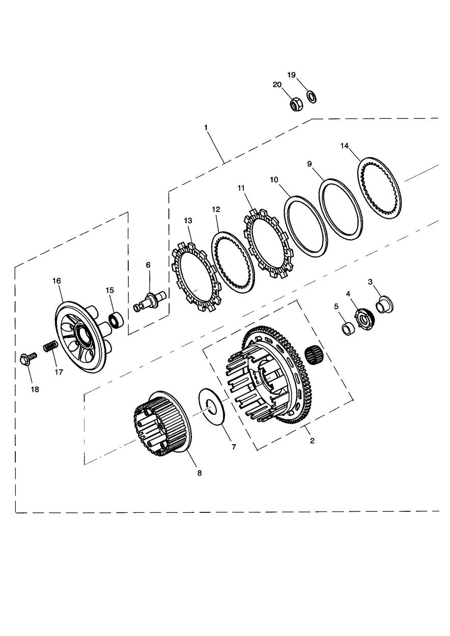 Clutch exploded diagram