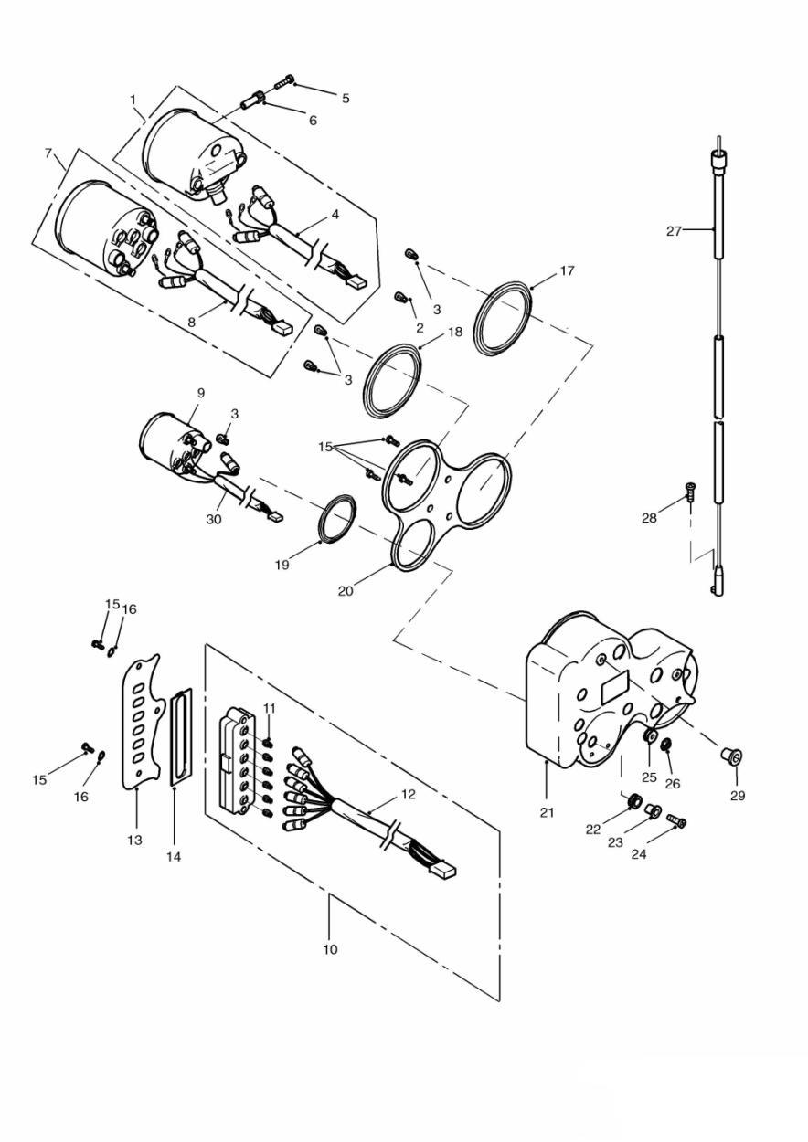 Instruments exploded diagram