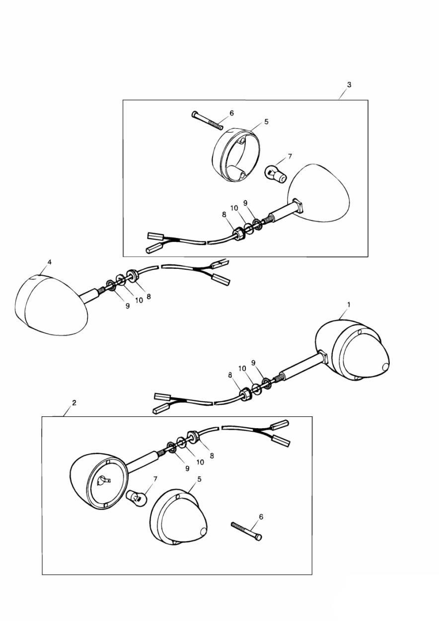 Indicators exploded diagram