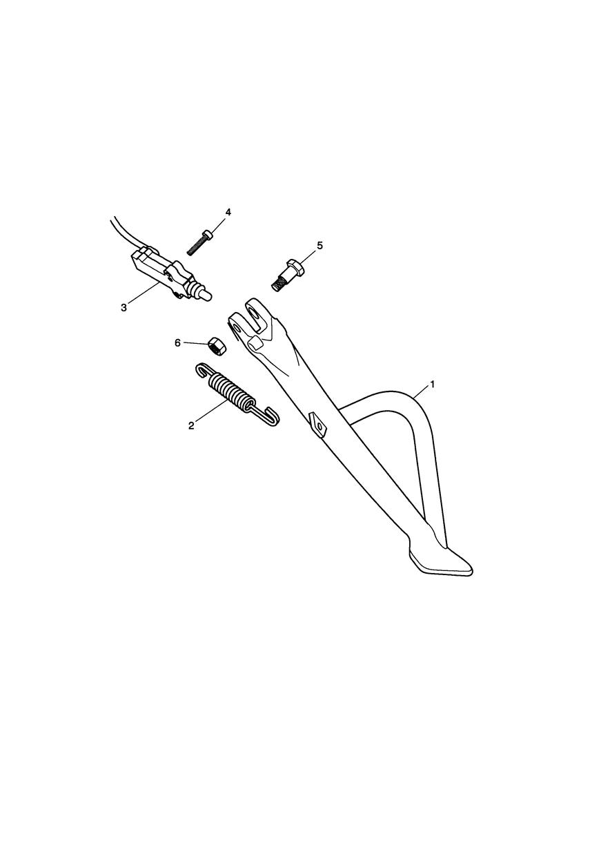 Sidestand exploded diagram