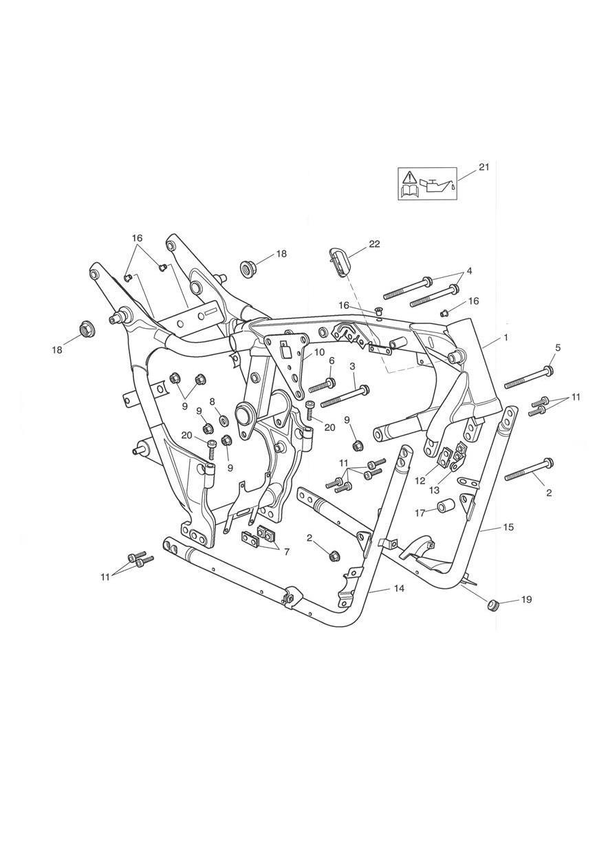 Main Frame & Fittings exploded diagram