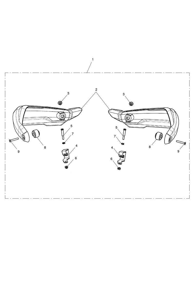 Hand Guard Kit exploded diagram