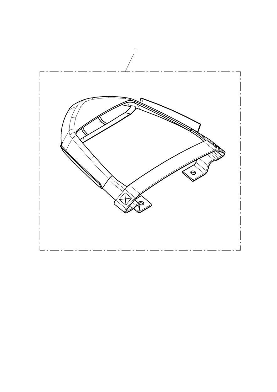 Harness, Tailpack, Pillion exploded diagram