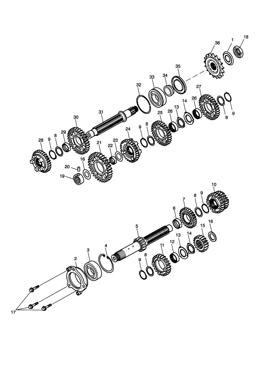 Transmission exploded diagram