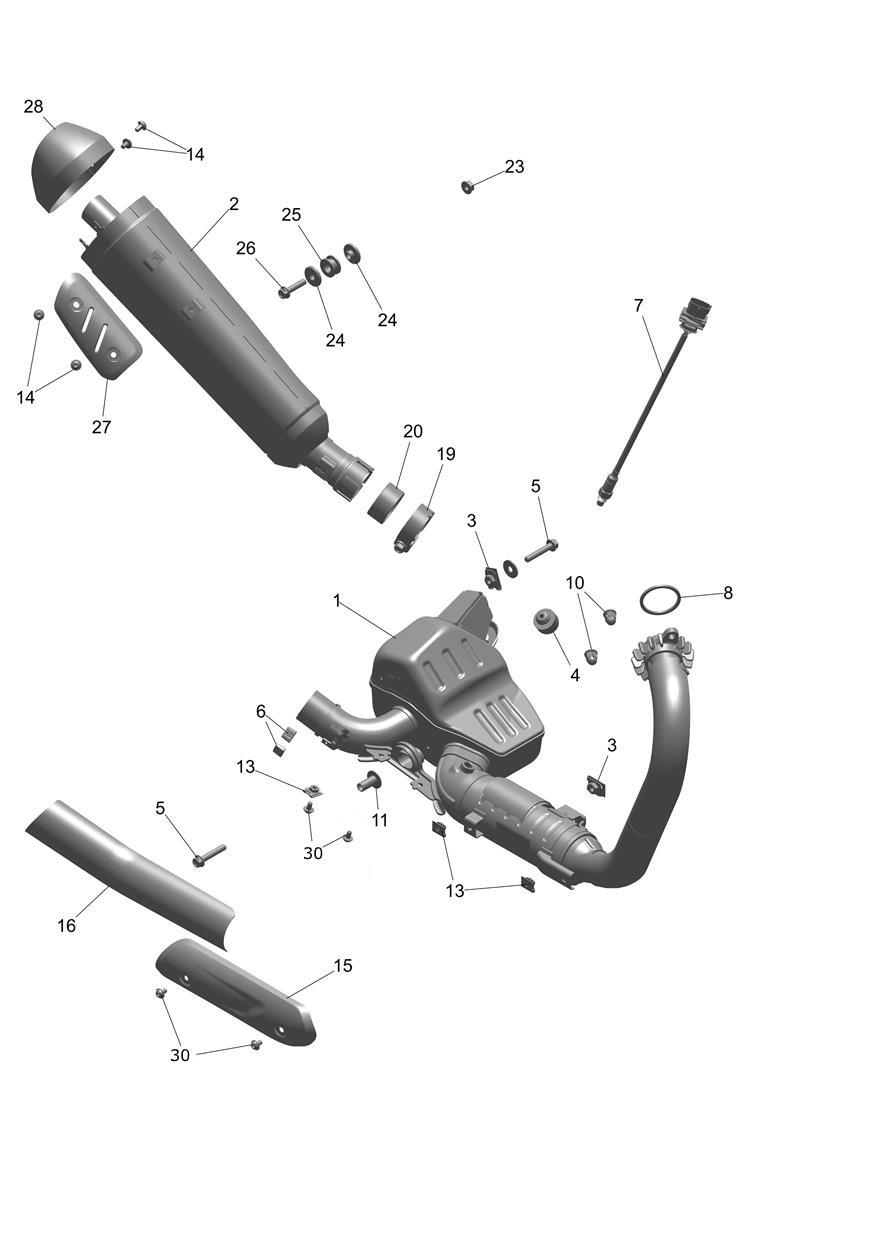Exhaust System exploded diagram