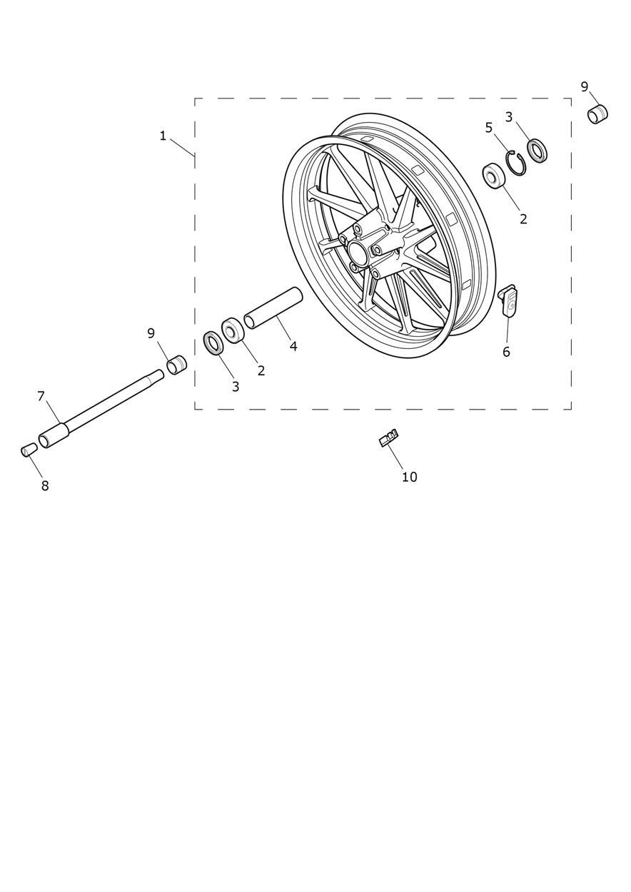 Front Wheel exploded diagram
