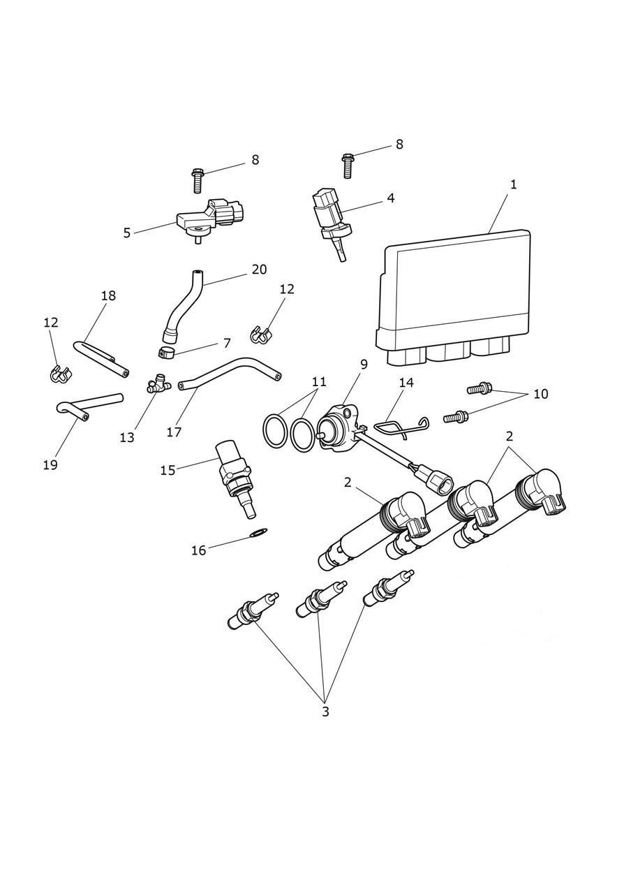 Engine Management System exploded diagram