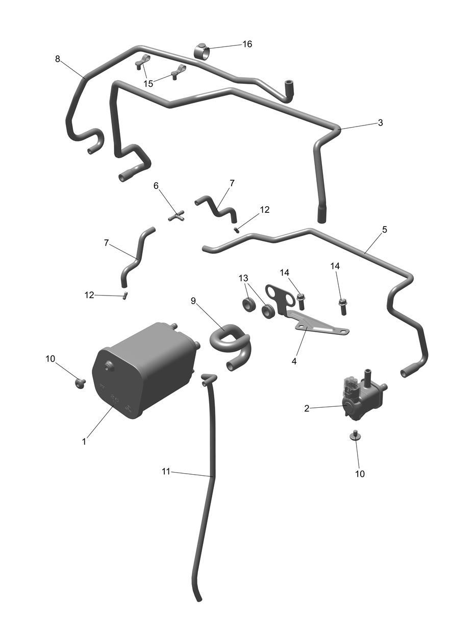 Evap System exploded diagram