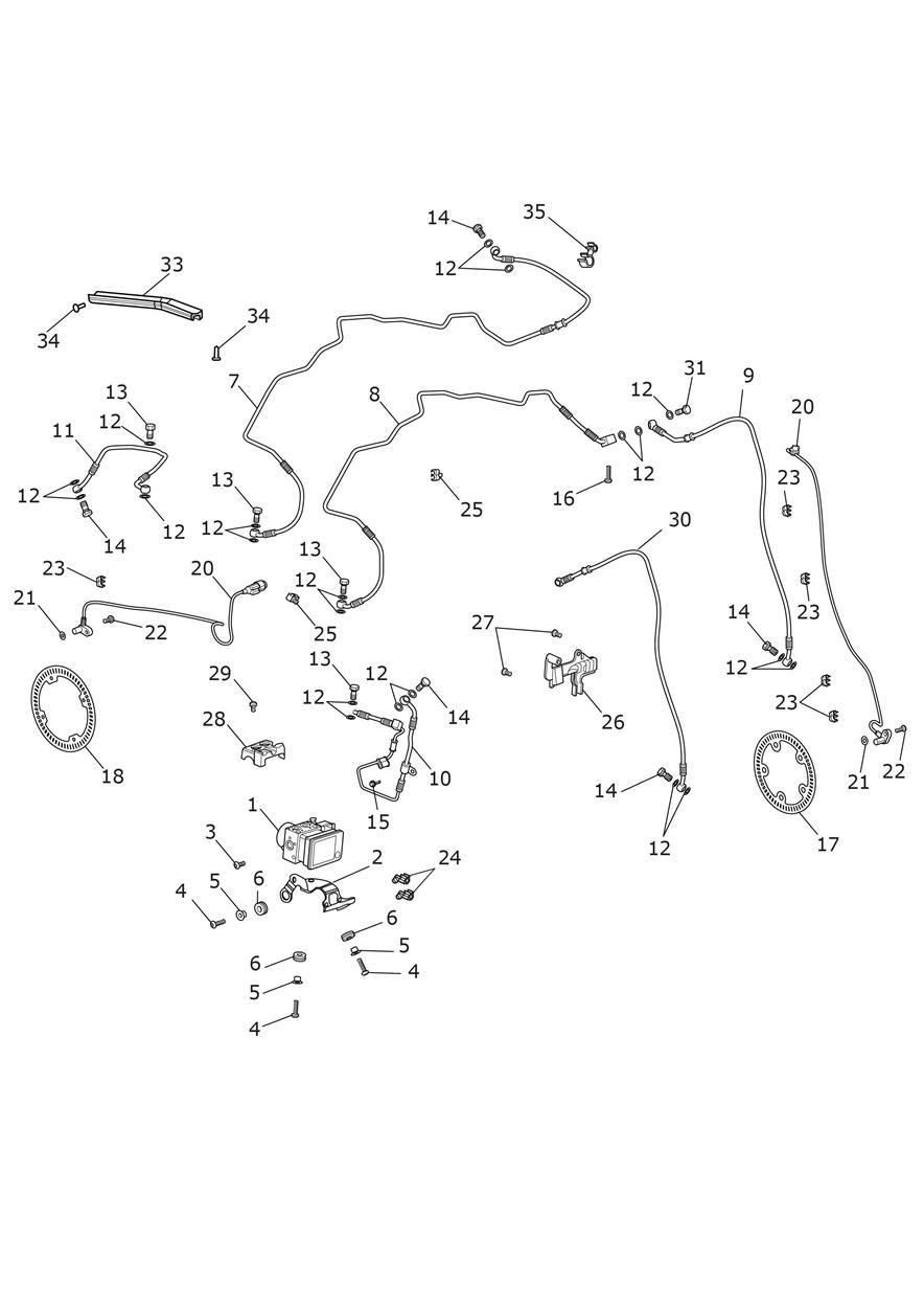 ABS System exploded diagram