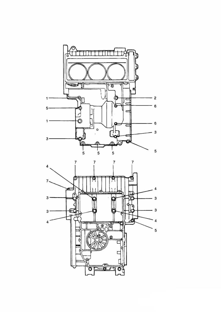 Crankcase Fixings exploded diagram