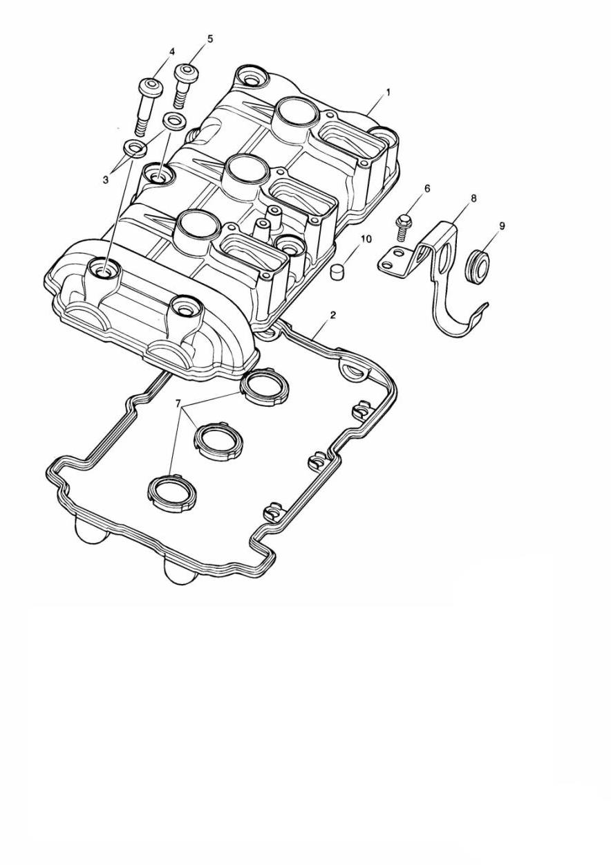 Cam Cover exploded diagram