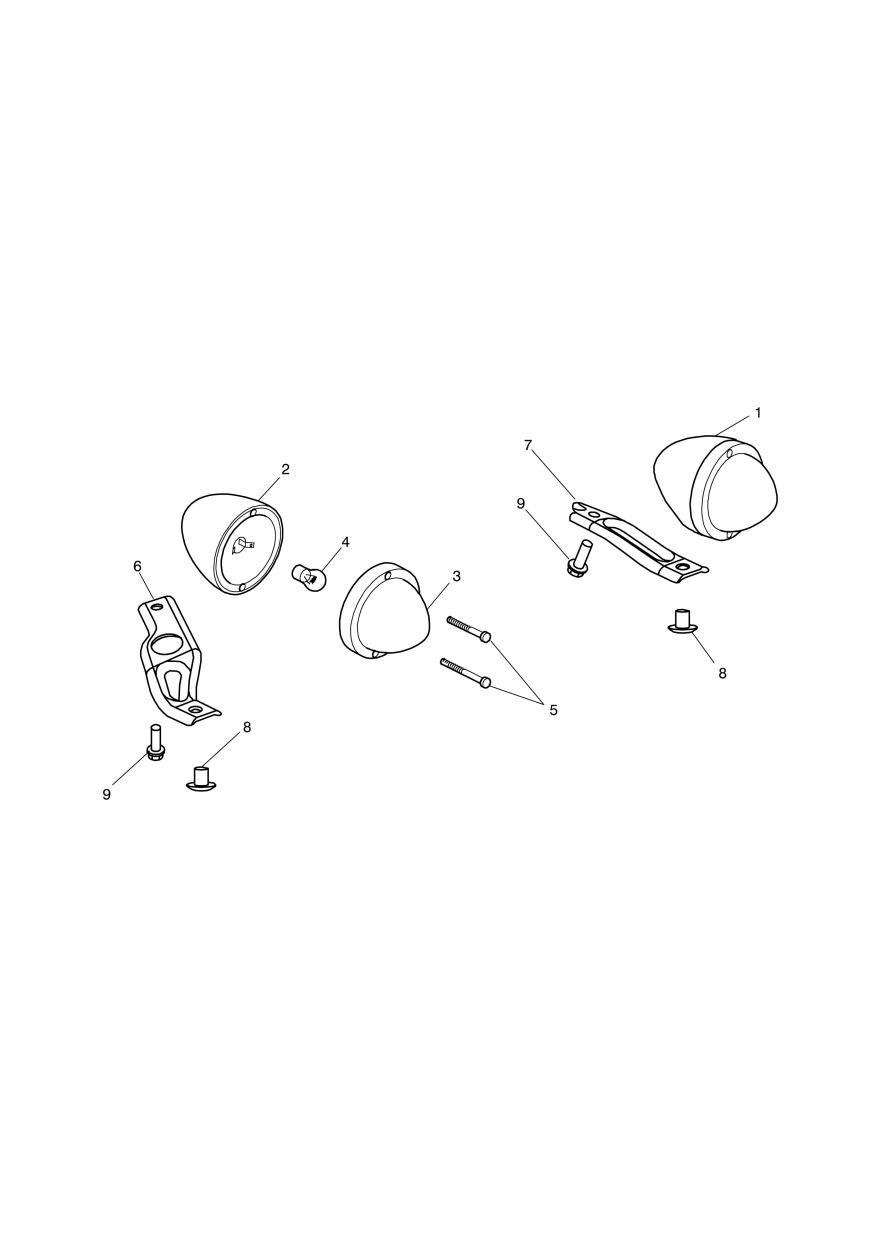Front Indicators exploded diagram