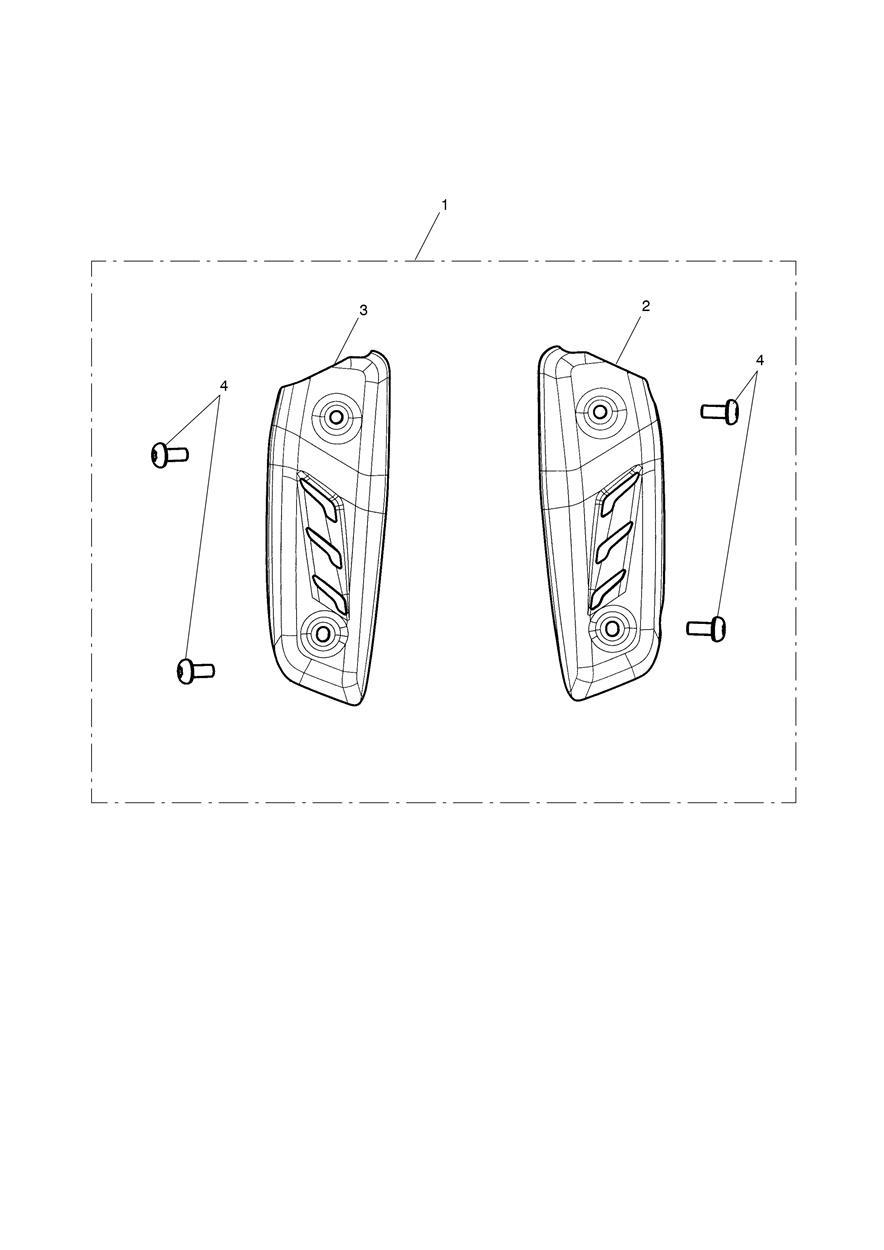 Radiator Finisher Kit exploded diagram