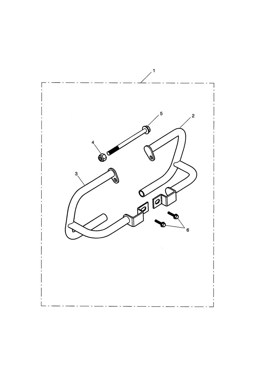 Dresser Bar Kit, Chrome exploded diagram