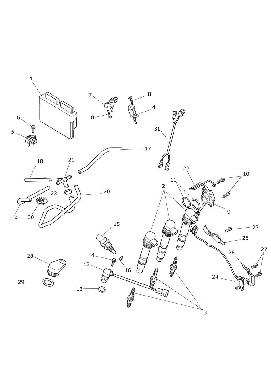 Engine Management System exploded diagram