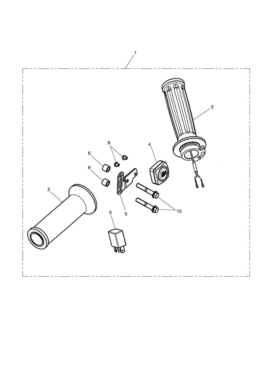 Heated Grip Kit exploded diagram