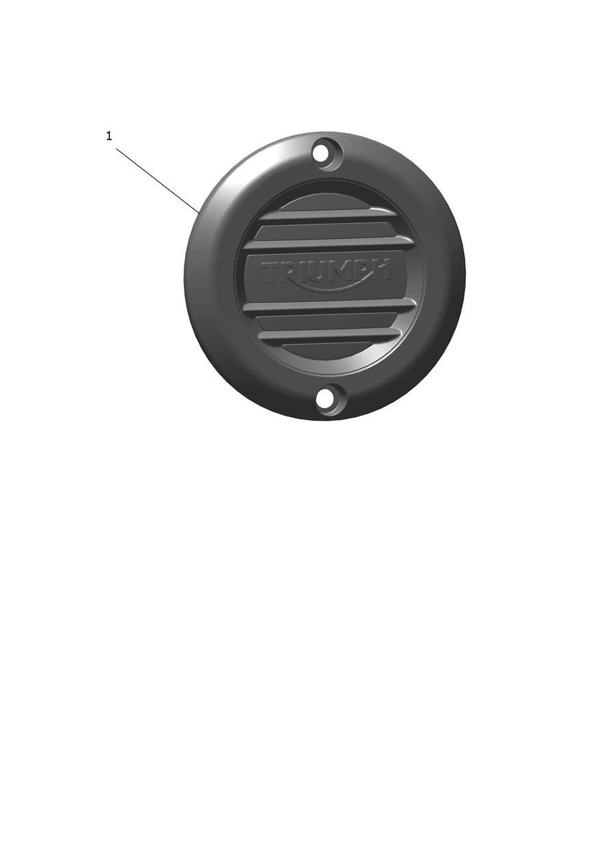 Badge, Clutch, Ribbed, Brushed exploded diagram