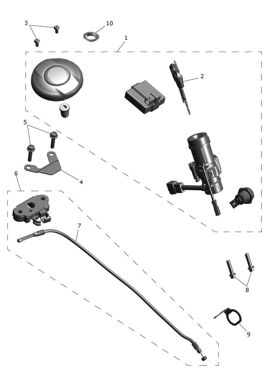 Lockset exploded diagram