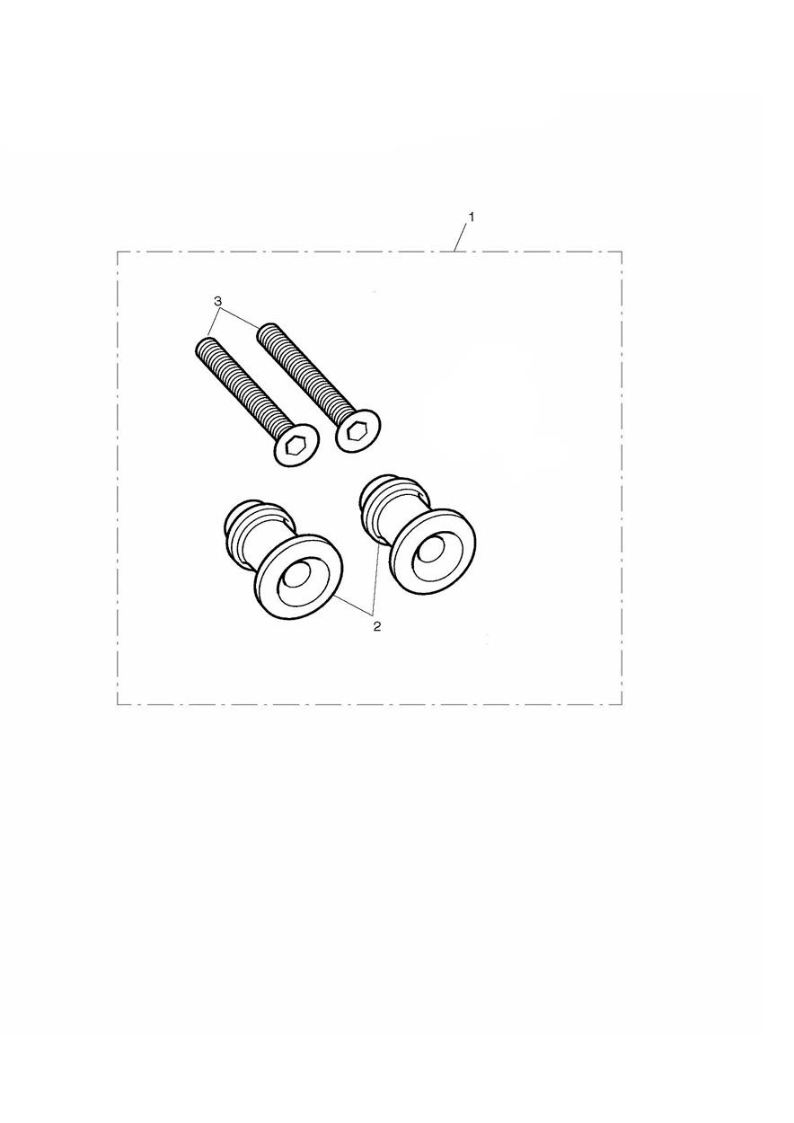 Anodised Paddock Stand Bobbins Kit, Black exploded diagram