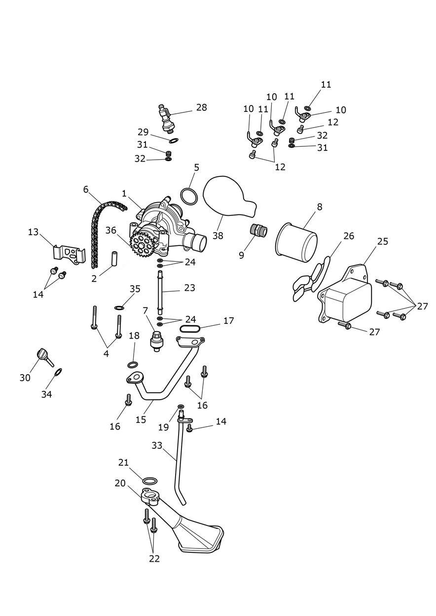 Oil Pump Drive exploded diagram