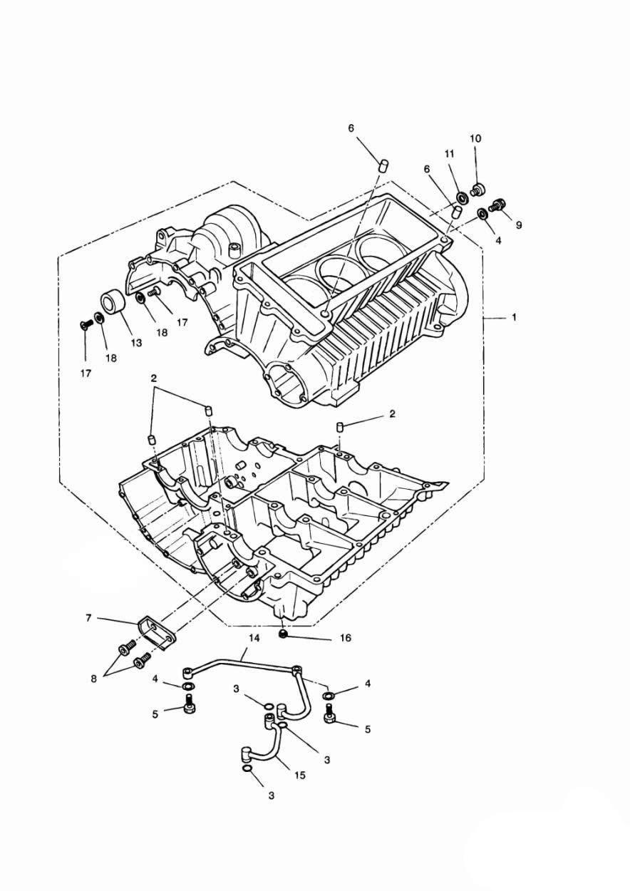 Crankcase exploded diagram