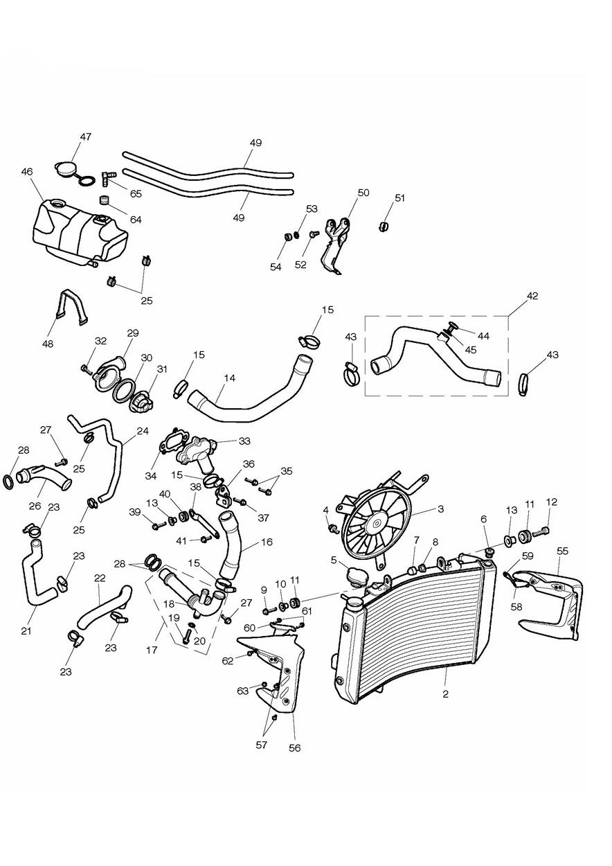 Cooling System exploded diagram