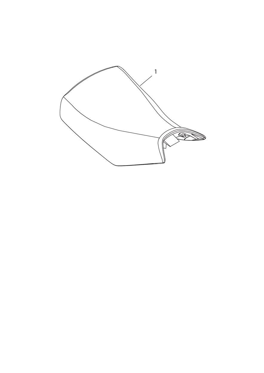 Heated Rider Seat, Low exploded diagram