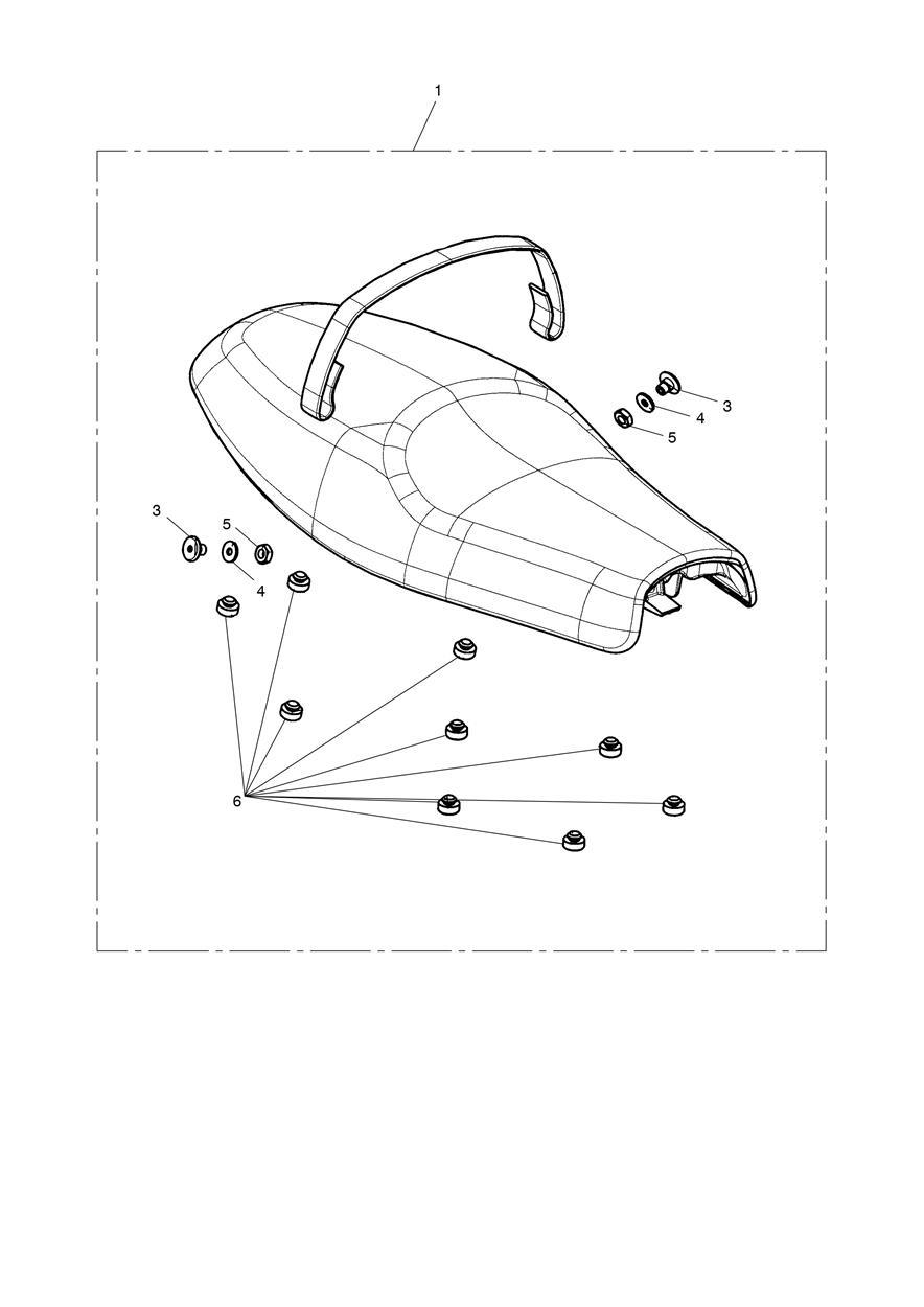 Seat, Dual Comfort, Brown exploded diagram