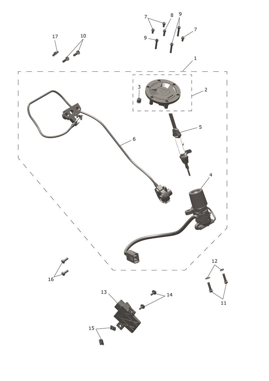 Lockset exploded diagram