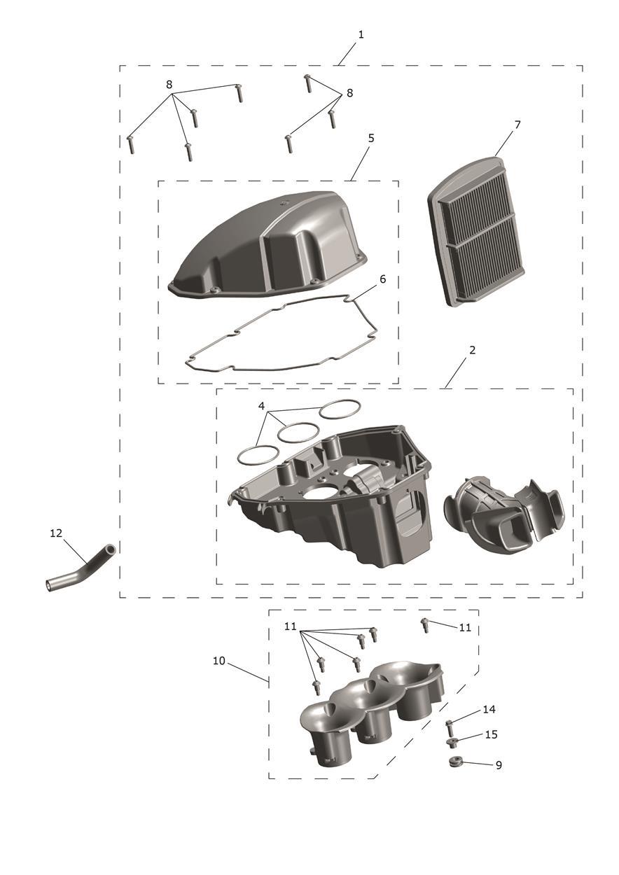 Airbox Assembly exploded diagram