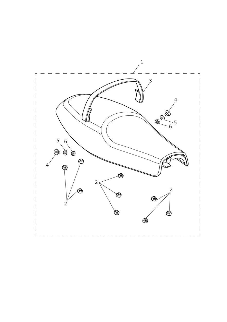 Seat Assembly Dual Seat Version exploded diagram