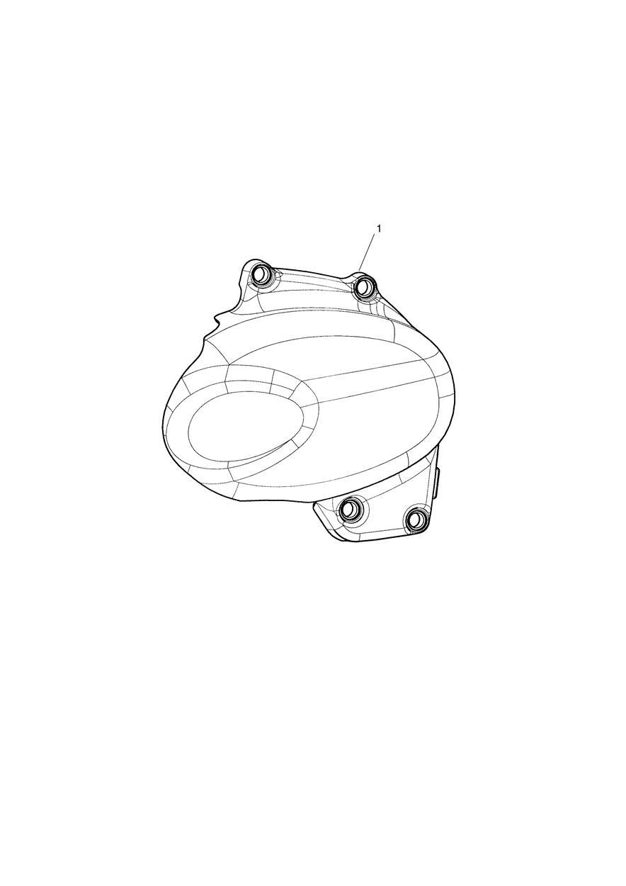 Sprocket Cover, Plastic exploded diagram