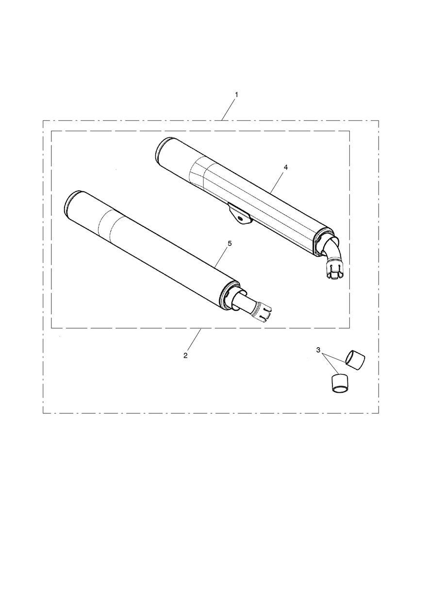 Silencer Assy, Pair exploded diagram