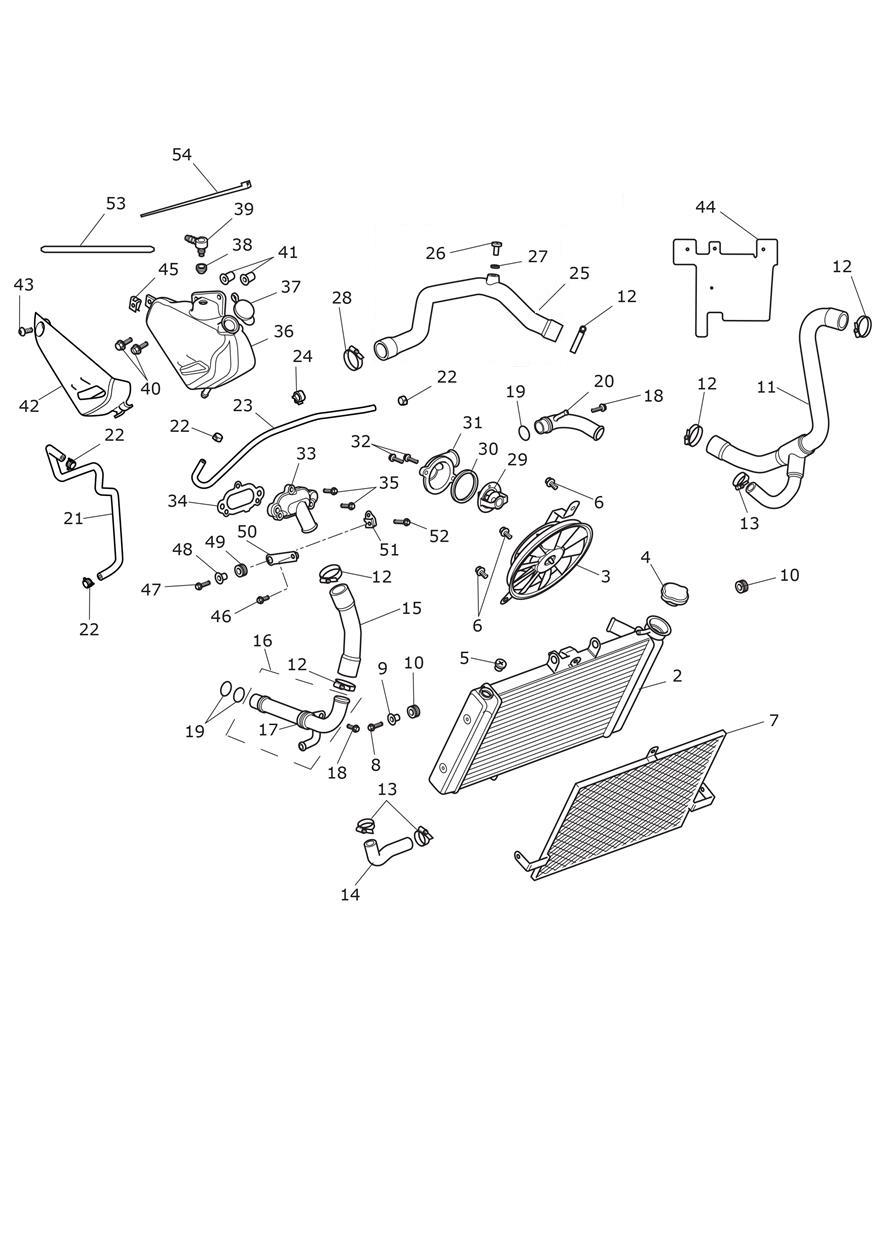 Cooling System exploded diagram