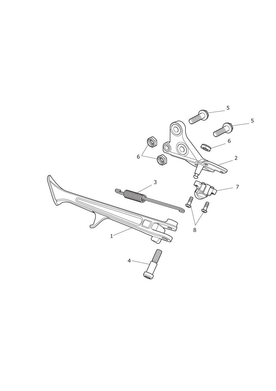 Sidestand exploded diagram